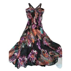 Ignite Evenings by Carol Lin Formal Evening Dress Beaded Sleeveless Green 10P